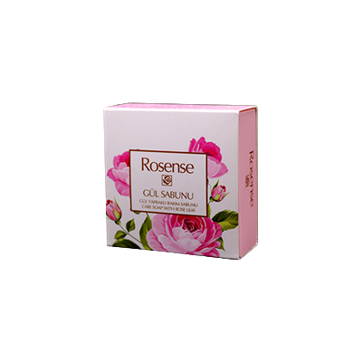 Rosense Gül Yapraklı Kare Sabun 100 gr